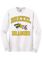 Drexel Dragons White No 1 Neutral Long Sleeve T-Shirt
