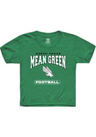 North Texas Mean Green Youth Kelly Green Football Short Sleeve T-Shirt