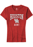 Houston Cougars Womens Red Aunt Short Sleeve T-Shirt