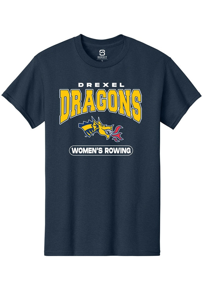 Drexel Dragons Navy Blue Womens Rowing Short Sleeve T-Shirt