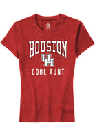 Houston Cougars Womens Red Cool Aunt Short Sleeve T-Shirt