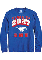 SMU Mustangs Blue Class of 2027 Long Sleeve T-Shirt