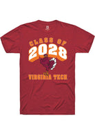 Virginia Tech Hokies Maroon Class of 2028 Short Sleeve T-Shirt