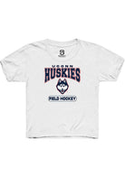 UConn Huskies Youth Field Hockey White Short Sleeve T-Shirt