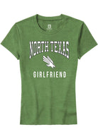 North Texas Mean Green Womens Kelly Green Girlfriend Short Sleeve T-Shirt