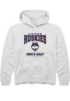UConn Huskies Youth Mens Golf White Hoodie