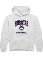 UConn Huskies Youth Football White Hoodie