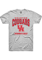Houston Cougars Grey Women's Golf Short Sleeve T-Shirt