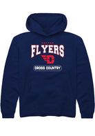 Dayton Flyers Youth Navy Blue Cross Country Long Sleeve Hoodie