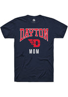 Dayton Flyers Navy Blue Mom Short Sleeve Fashion T-Shirt