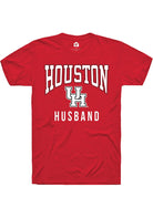 Houston Cougars Red Husband Design Short Sleeve Fashion T-Shirt