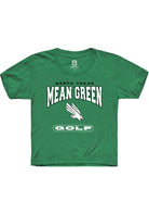 North Texas Mean Green Youth Kelly Green Golf Short Sleeve T-Shirt