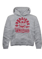 Indiana Hoosiers Youth Graphite Heather Vintage 2025 National Champions Hoodie