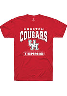 Houston Cougars Red Tennis Short Sleeve T-Shirt