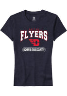 Dayton Flyers Womens Navy Blue Women's Cross Country Short Sleeve T-Shirt