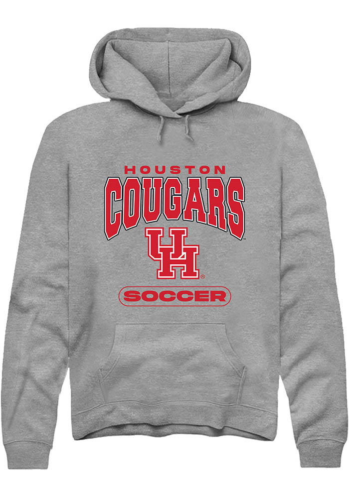 Houston Cougars Mens Graphite Soccer Long Sleeve Hoodie