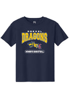 Drexel Dragons Youth Navy Blue Womens Basketball Short Sleeve T-Shirt