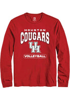Houston Cougars Red Volleyball Long Sleeve T-Shirt