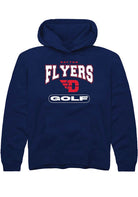 Dayton Flyers Youth Navy Blue Golf Long Sleeve Hoodie