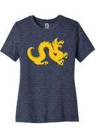 Drexel Dragons Womens Navy Blue Primary Logo Short Sleeve T-Shirt