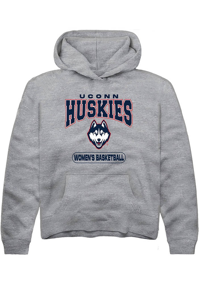 UConn Huskies Youth Womens Basketball Heather Graphite Hoodie