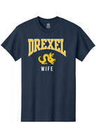 Drexel Dragons Navy Blue Wife Short Sleeve T-Shirt