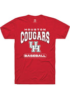 Houston Cougars Red Baseball Short Sleeve Fashion T-Shirt
