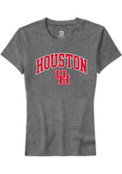 Houston Cougars Womens Graphite Arch Logo Short Sleeve T-Shirt