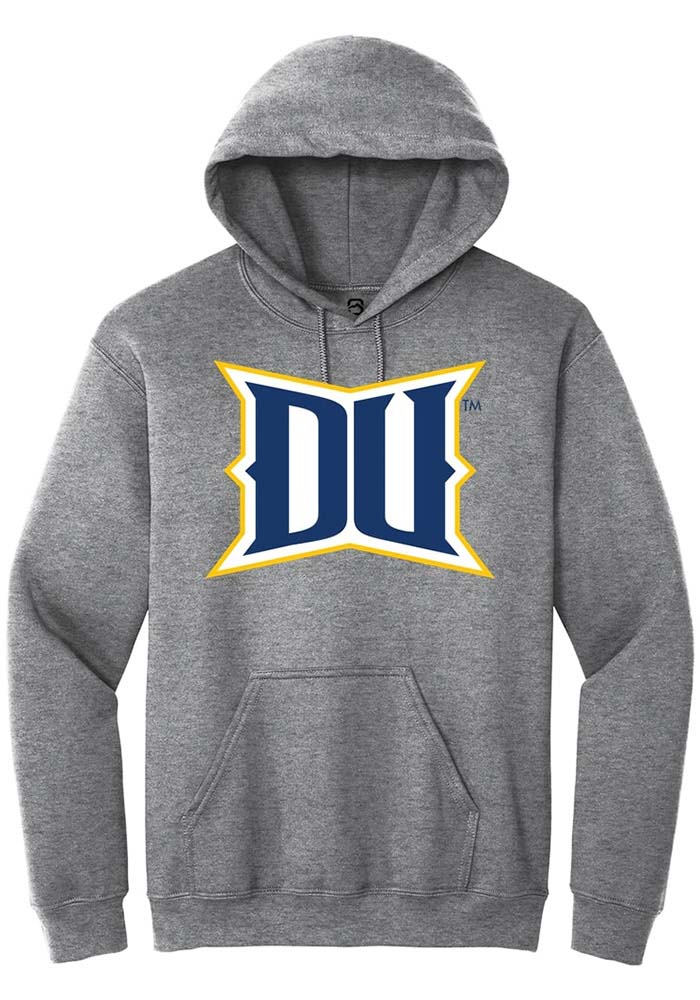 Drexel Dragons Mens Graphite Alt Logo Long Sleeve Hoodie