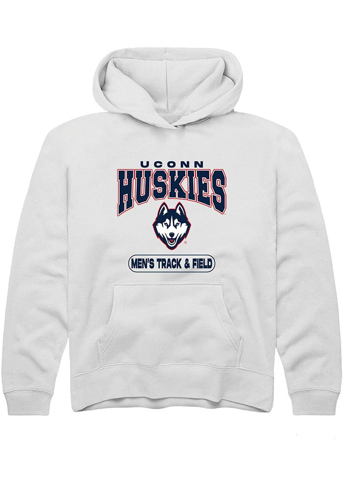 UConn Huskies Youth Mens Track & Field White Hoodie