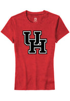 Houston Cougars Womens Red Primary Logo Short Sleeve T-Shirt