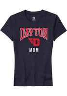 Dayton Flyers Womens Navy Blue Mom Short Sleeve T-Shirt