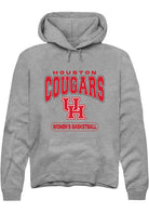 Houston Cougars Mens Graphite Women's Basketball Long Sleeve Hoodie