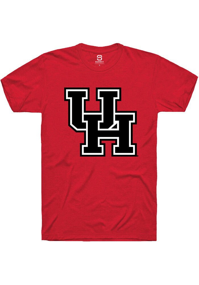 Houston Cougars Red Primary Logo Short Sleeve T-Shirt