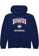 UConn Huskies Youth Mens Basketball Navy Hoodie