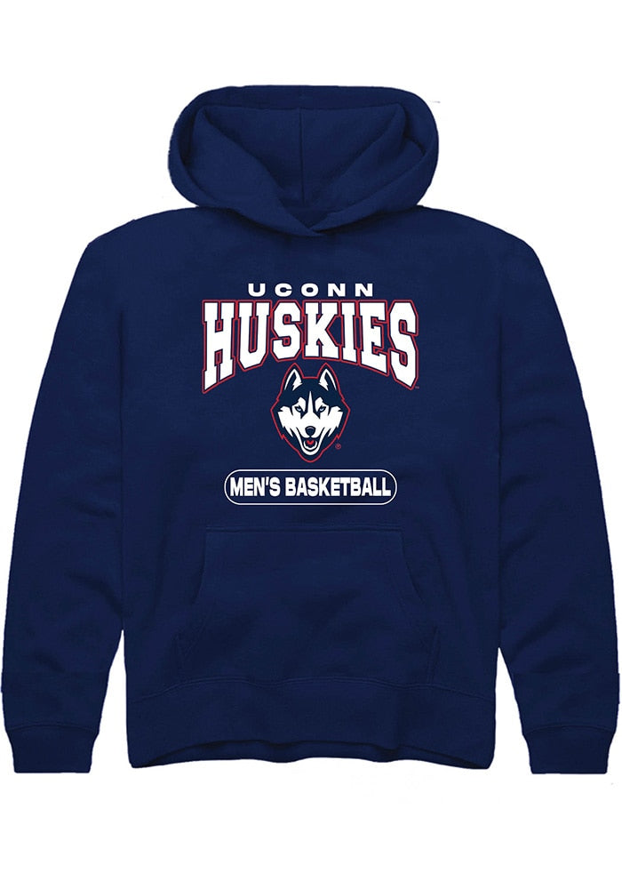 UConn Huskies Youth Mens Basketball Navy Hoodie