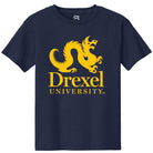 Drexel Dragons Youth Navy Blue Primary Logo Short Sleeve T-Shirt