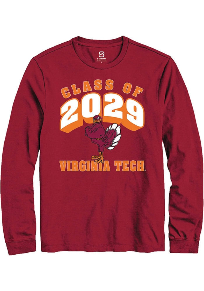 Virginia Tech Hokies Maroon Class of 2029 Long Sleeve T-Shirt
