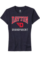 Dayton Flyers Womens Navy Blue Grandparent Short Sleeve T-Shirt