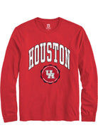 Houston Cougars Red Arch Seal Long Sleeve T-Shirt