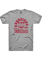 Indiana Hoosiers Unisex Sport Grey Vintage 2025 National Champions Short Sleeve T-Shirt