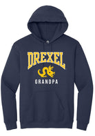 Drexel Dragons Mens Navy Blue Grandpa Long Sleeve Hoodie