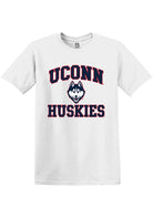 UConn Huskies Womens No 1 White Short Sleeve T-Shirt