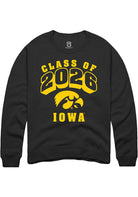 Iowa Hawkeyes Mens Black Class of 2026 Long Sleeve Crew Sweatshirt