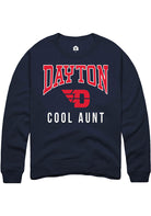 Dayton Flyers Mens Navy Blue Cool Aunt Long Sleeve Crew Sweatshirt