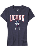 UConn Huskies Womens Wife Heather Navy Short Sleeve T-Shirt