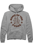 Unisex Sport Grey Home Of The Pudge Angry Hooded Sweatshirt