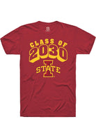 Iowa State Cyclones Cardinal Class of 2030 Short Sleeve T-Shirt