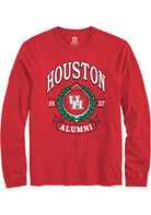 Houston Cougars Red Alumni Wreath Long Sleeve T-Shirt