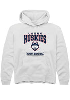 UConn Huskies Youth Womens Basketball White Hoodie